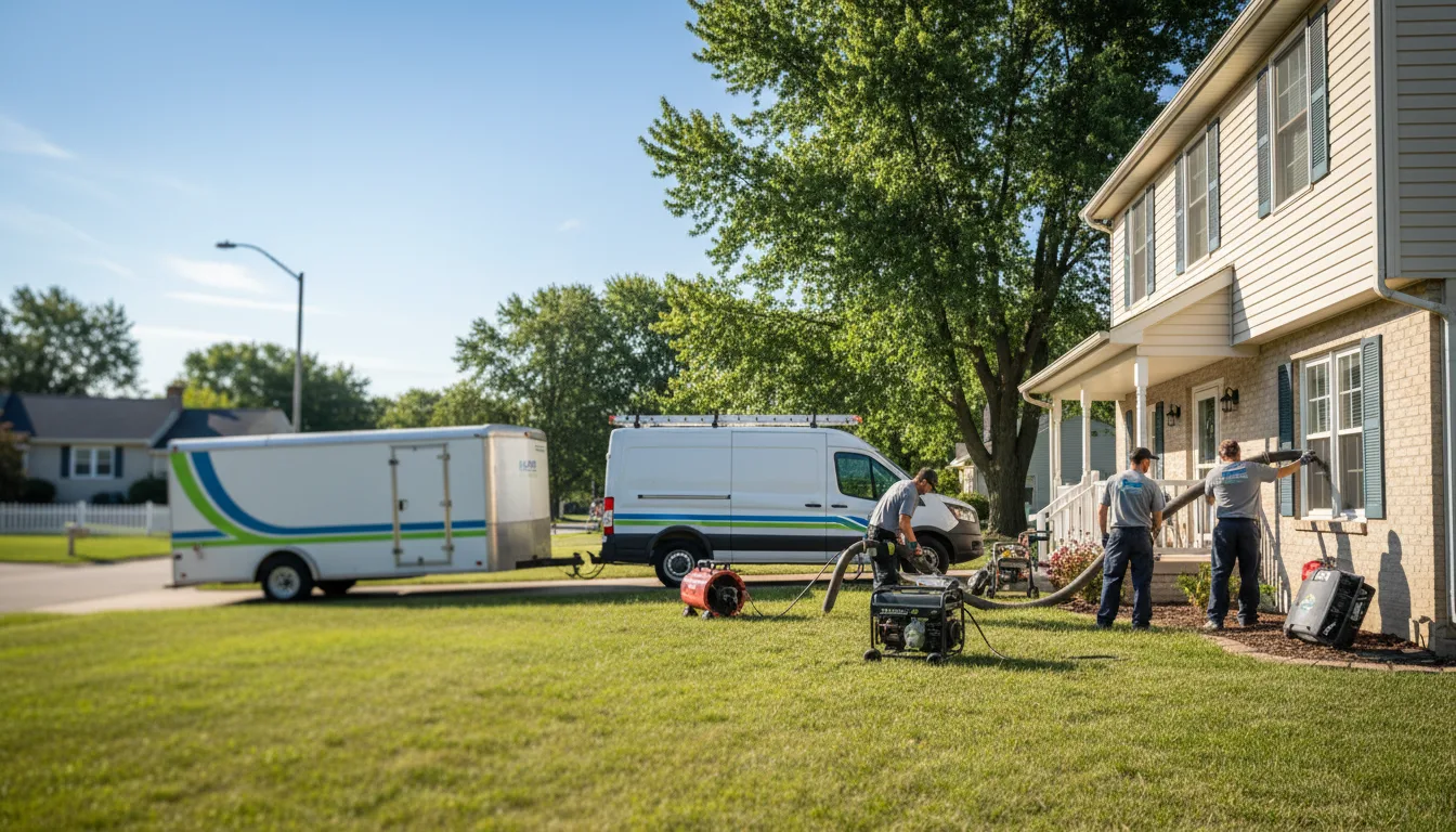 Flooded Basement Restoration And Cleanup With Repair in Carterville, IL near me
